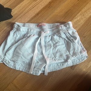 Blue and white stripped shorts, size xs (never worn)